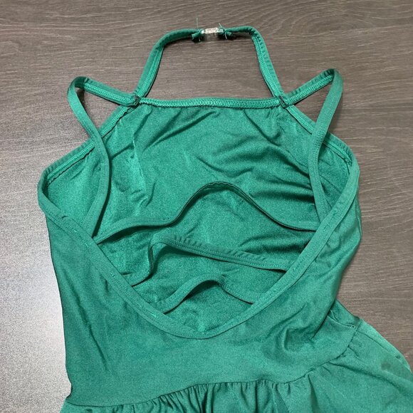 A Wish Come True Green Spandex Leotard with stars Dance Costume SA Adult Small - Picture 3 of 4